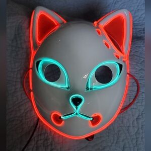 DEMON SLAYER LED ANIME Cat Mask with Neon Lights